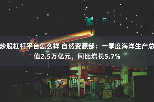 炒股杠杆平台怎么样 自然资源部：一季度海洋生产总值2.5万亿元，同比增长5.7%